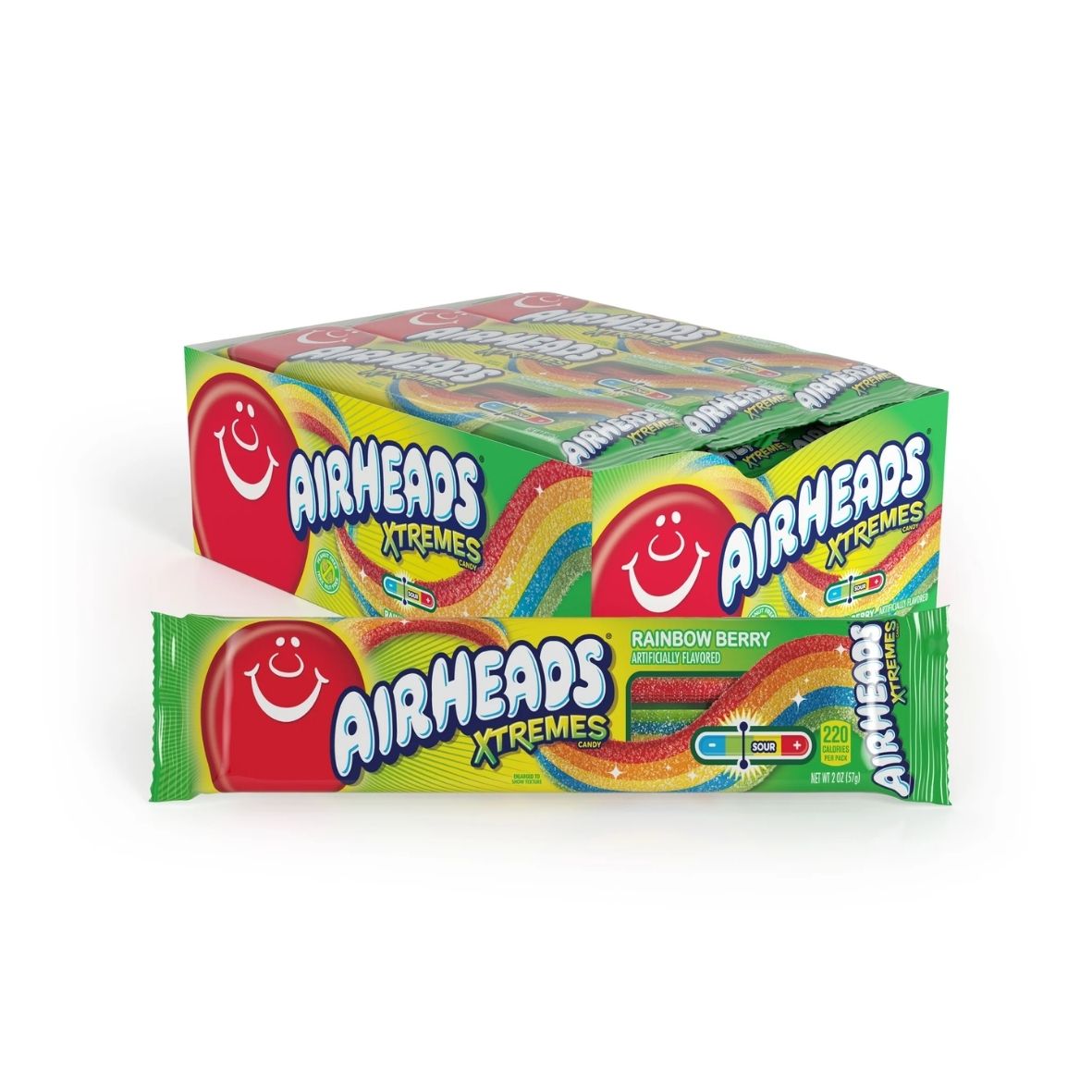 Airheads – X-Tremes Sour Rainbow Belts