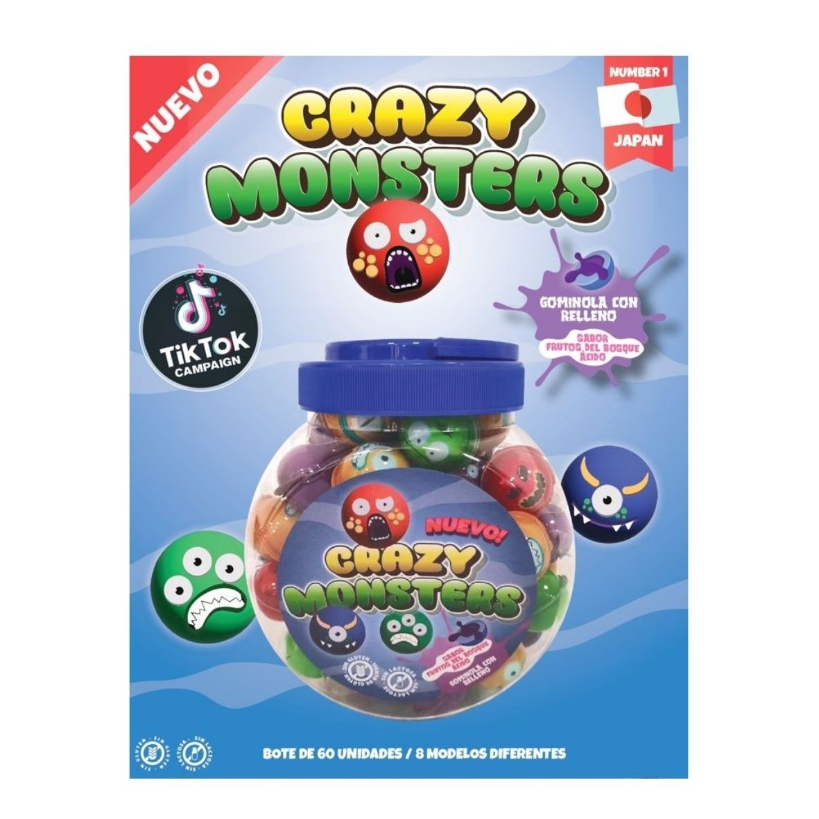 Gummy Ball XL - Crazy Monsters