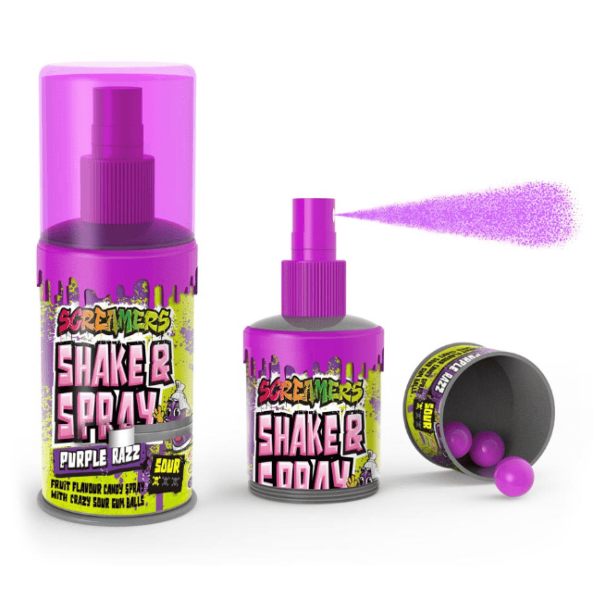 ZED - Screamers Shake & Spray Purple Razz