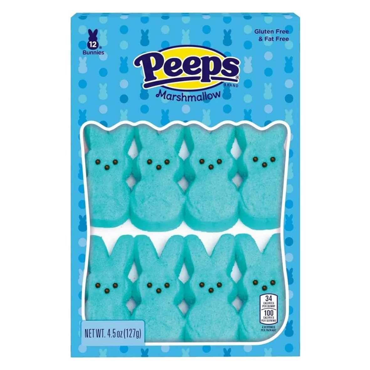 Peeps - Blue Marshmallow 12 Bunnies