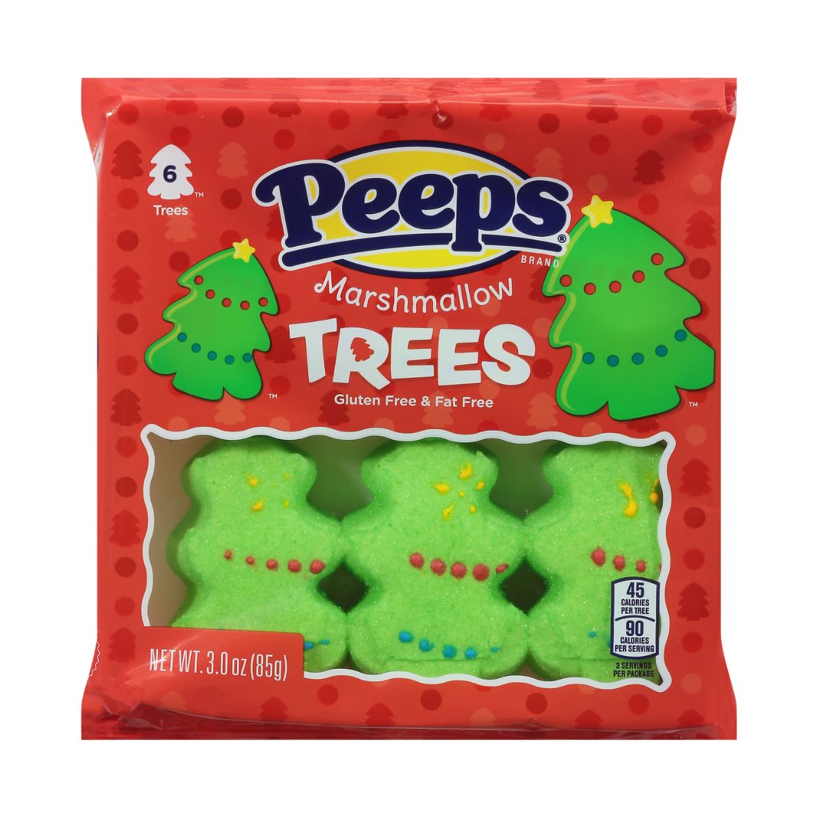 Peeps - Marshmallow Christmas Trees - 6 stuks