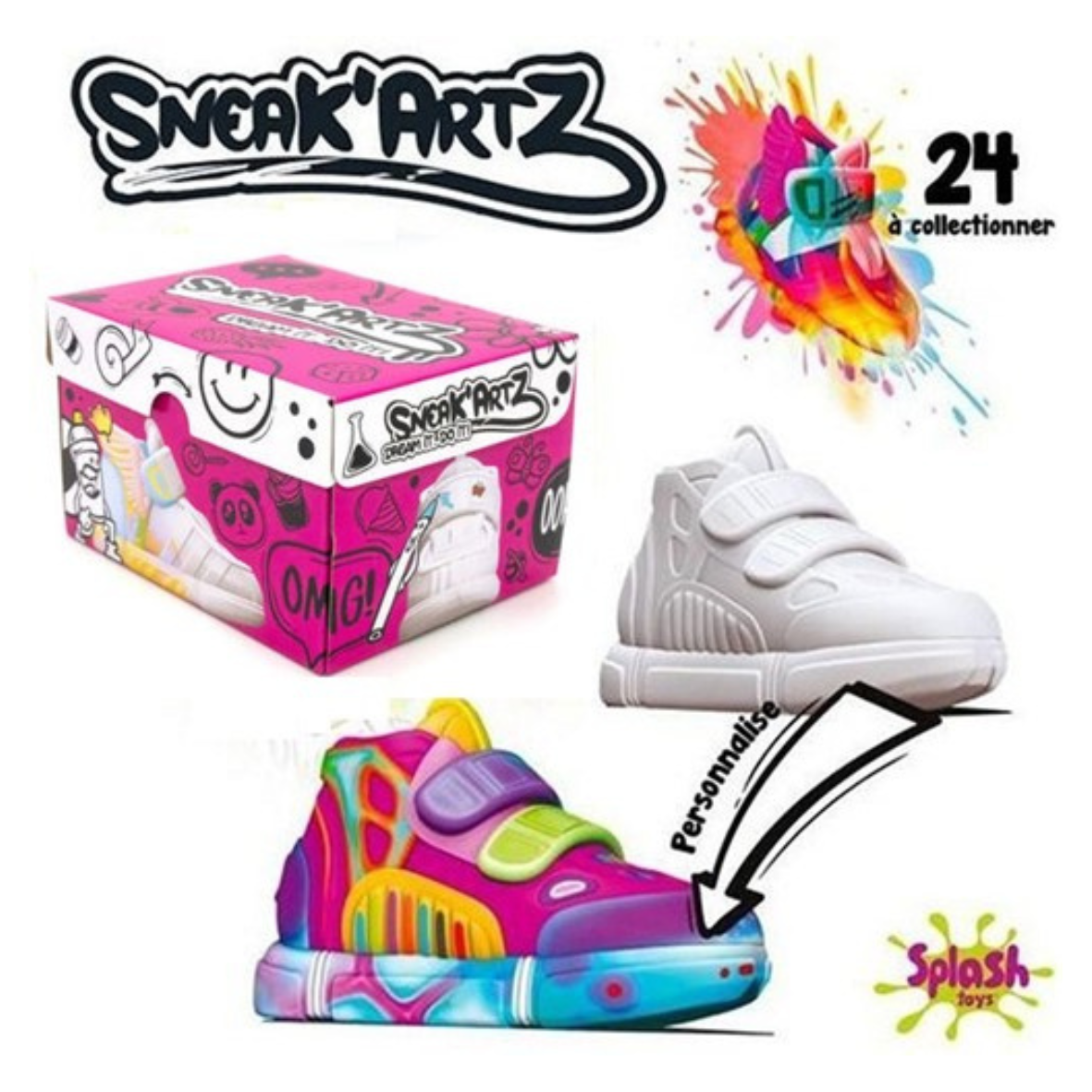 Sneak'Artz Schoen in doosje DIY Roze