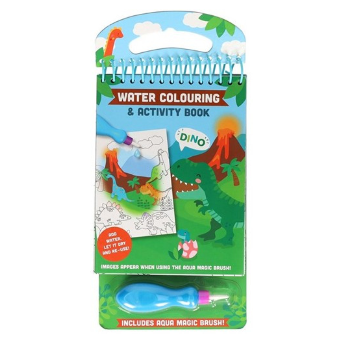 Water kleur en activiteitenboek - Dino