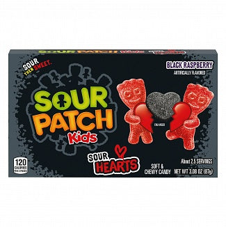 Sour Patch Kids - Black Raspberry Sour Hearts